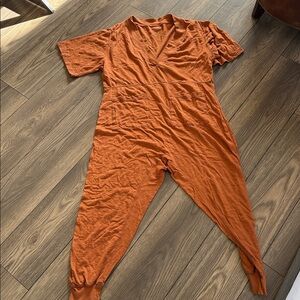 Natural Life Rust Cotton jumpsuit romper xs